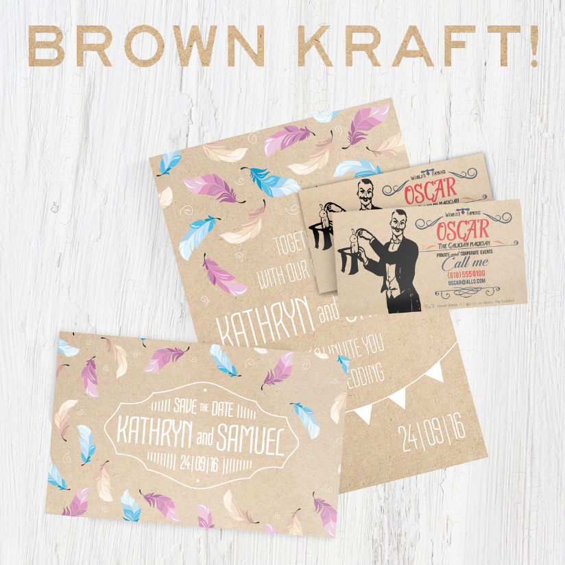 Kraft paper store flyers