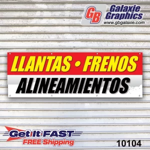 Llantas Frenos Alineamientos Banner