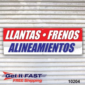 llantes Frenos Alineamientos Banner