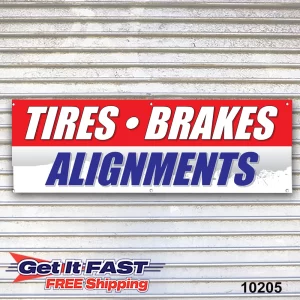 Tires Brakes Alignments Banner