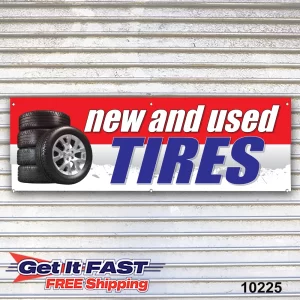 new and used tires banner