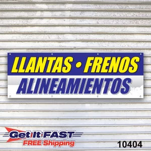 Llantas Frenos Alineamientos Banner