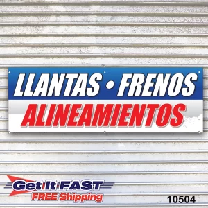 Llantas Frenos Alineamientos Banner