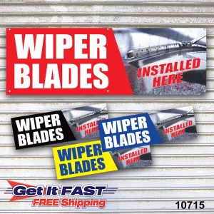 Wiper Blades Installed Here