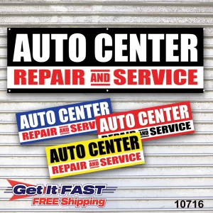 Auto Center Banners