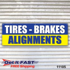 Tires Brakes Alignments Banner