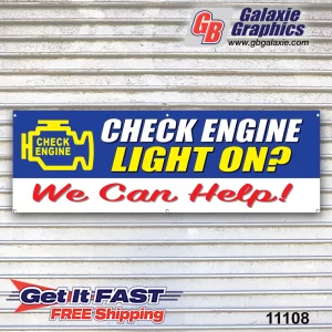 Check Engine Light Banner