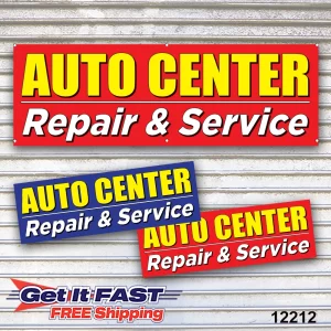 Auto Center Repair Service Banner