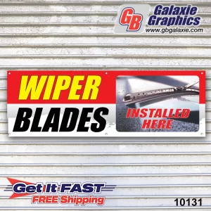 Wiper Blades Installed Here Banner