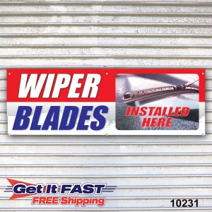 Wiper Blades Installed Here Banner