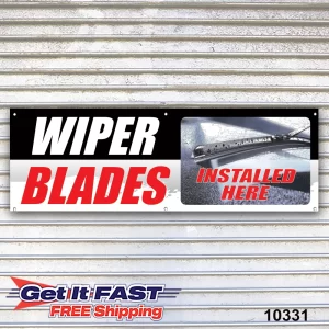 Wiper Blades Installed Here Banner