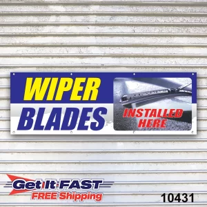 Wiper Blades Installed Here Banner