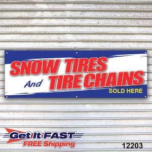 Snow Tires Tire Chains Banner