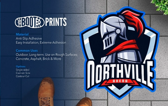Boot Prints Adhesive