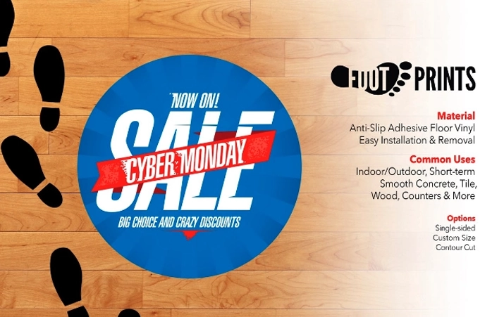 Foot Prints Adhesive