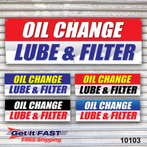 Oil Change Banners